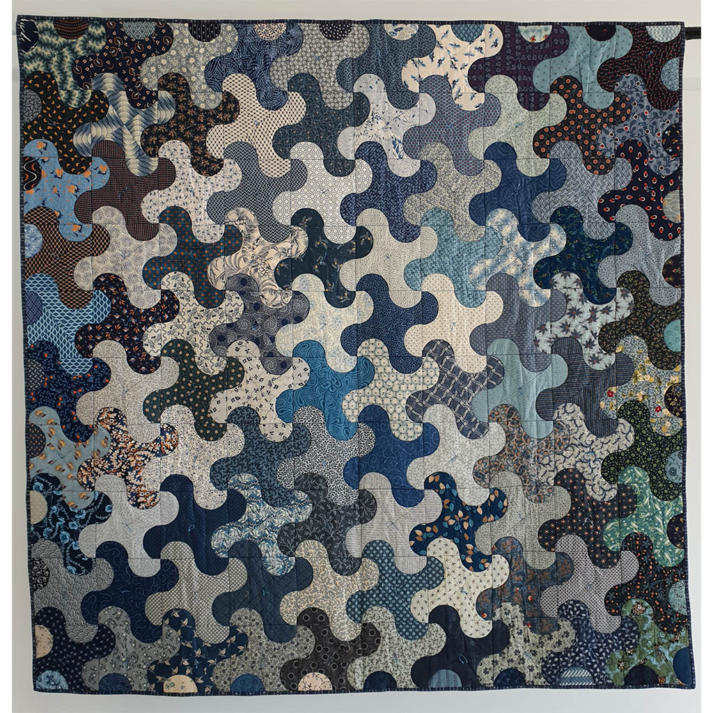 Moody Blues - Contemporary Quilts - Copyright Margaret McDonald